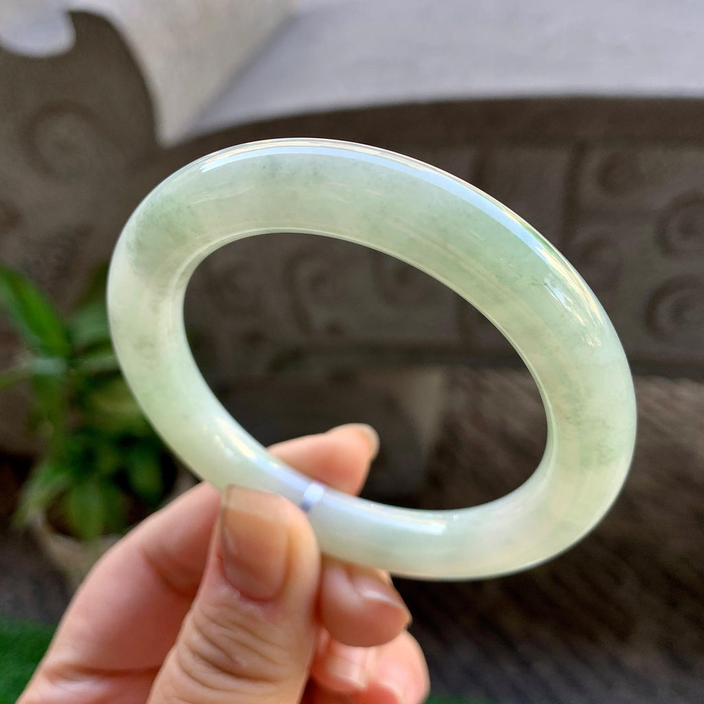 细糯种飘花圆条手镯（52.5mm）（yc308184）