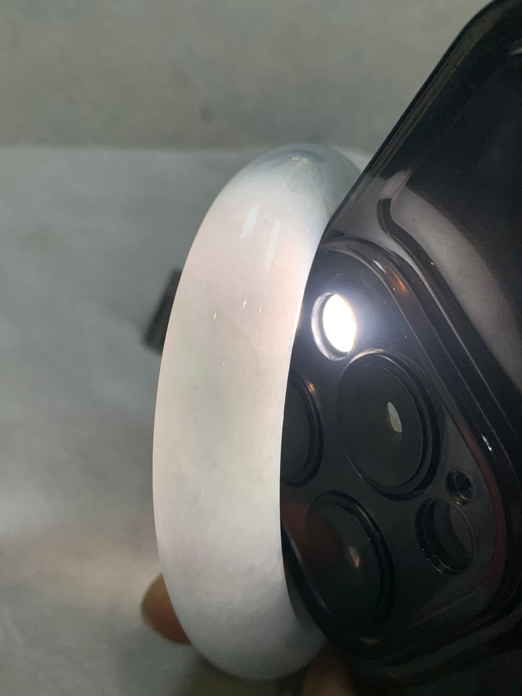 细糯种淡晴底平安镯（56.8mm）（yc311873）
