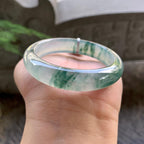 糯冰种飘花平安镯（54.4mm）（yc195346）