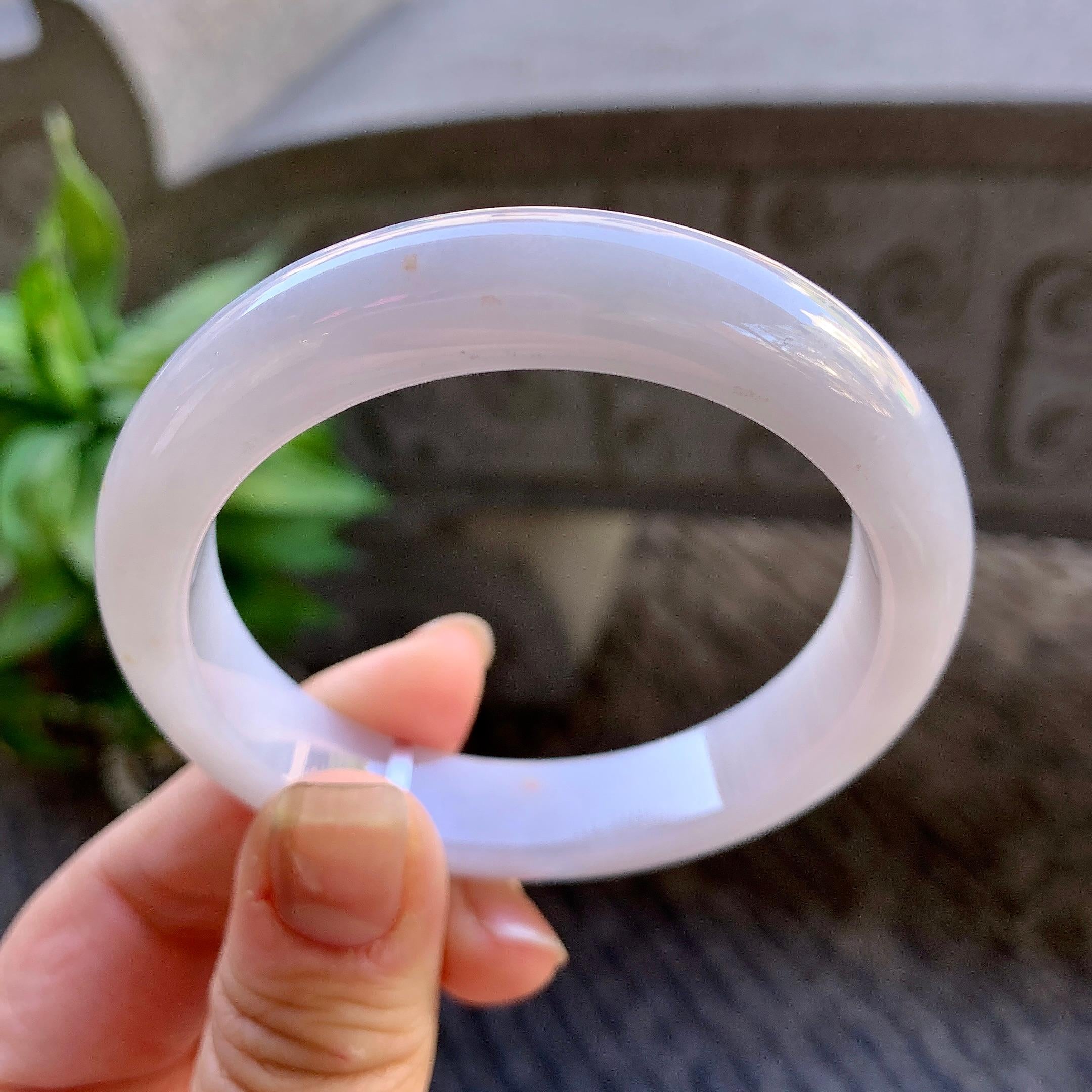 细糯种洒金平安镯（54.6mm）（yc308750）