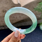 细糯种飘花平安镯（58.1mm）（yc226059）