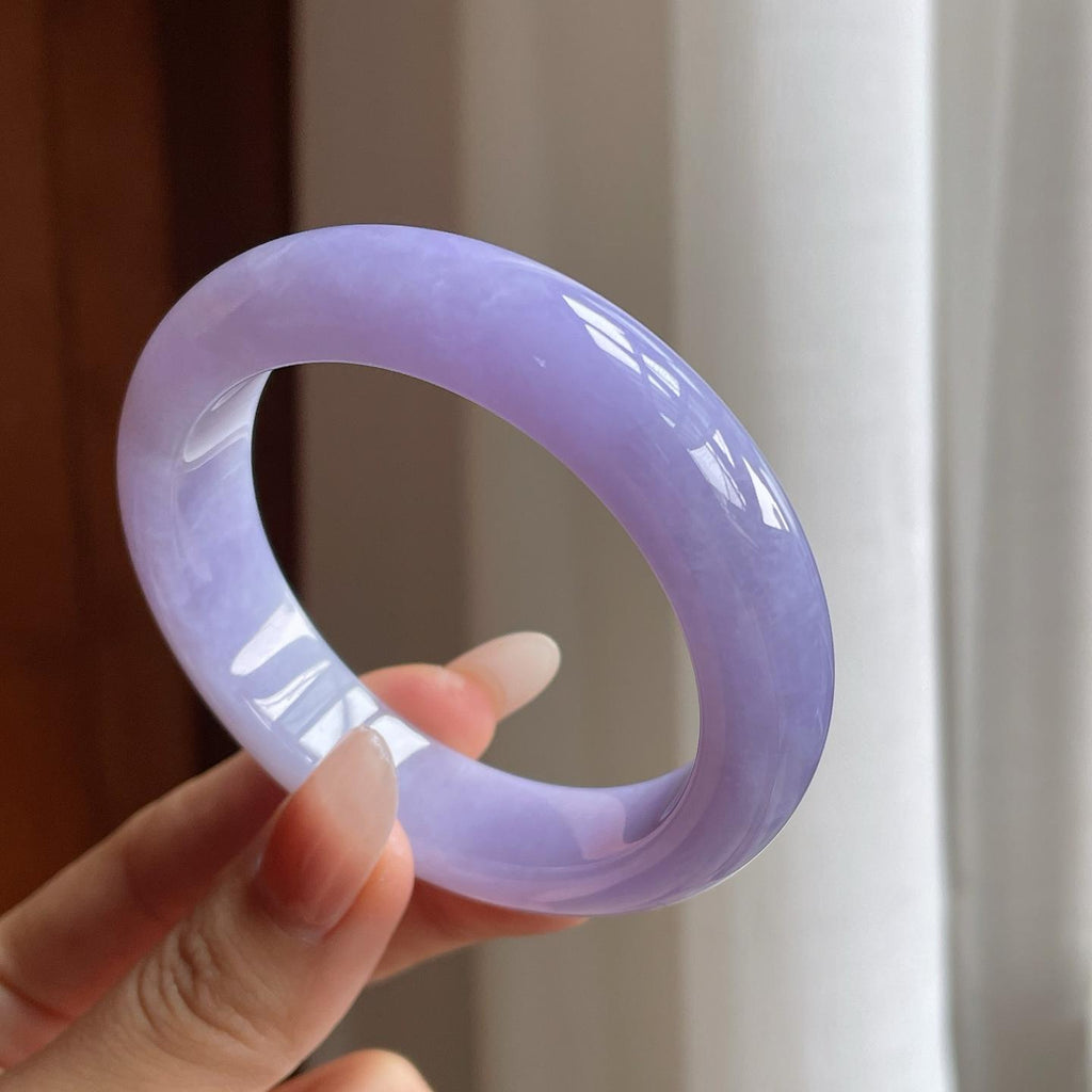糯冰紫罗兰翡翠手镯（54.6mm）（yc263538）