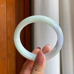 糯冰淡椿彩翡翠平安镯（57.3mm）（yc303080）