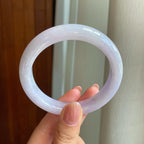 糯冰紫罗兰翡翠平安镯（56.5mm)（yc322522）