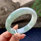 细糯种晴底宽版轮胎手镯 57.2圈口 天然缅甸A货翡翠（yc357742）