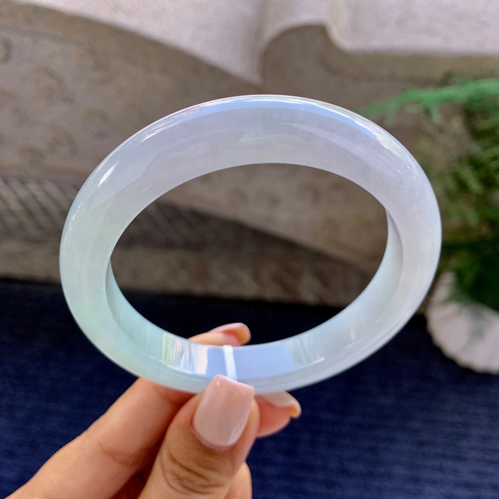 细糯种带底色平安镯（61mm）（yc223970）