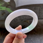 细糯种飘绿平安镯（56.8mm）（yc199584）