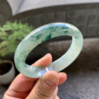 糯冰种飘花贵妃手镯（56.7mm）（yc243905）