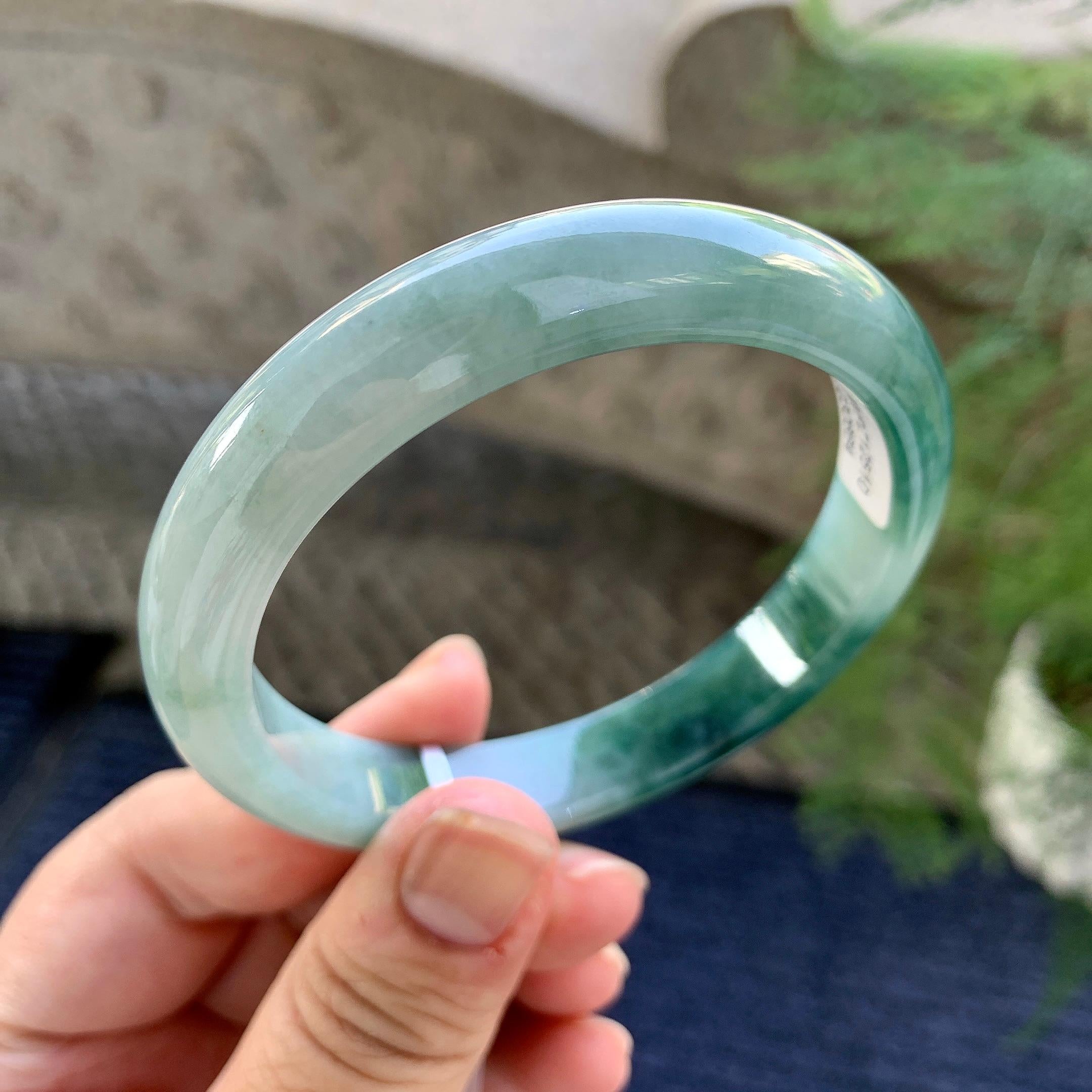 细糯种飘花平安镯（58mm）（yc249420）