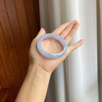 冰种紫罗兰翡翠平安镯（54.5mm）（yc312898）