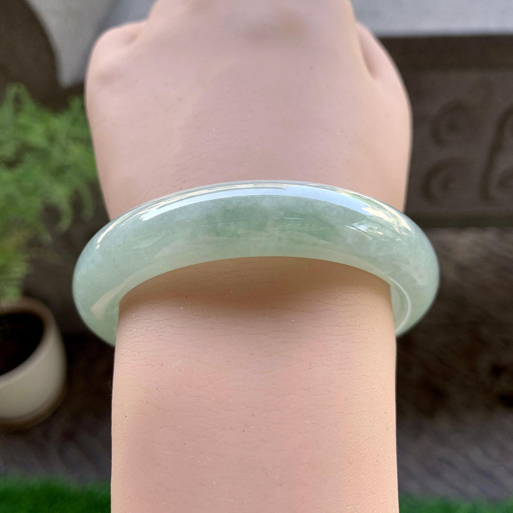 细糯种淡晴底平安镯（56mm）（yc240758）