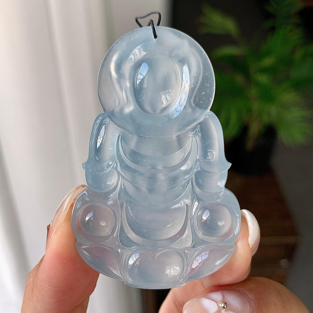 冰种无色观音挂件（yc246704）