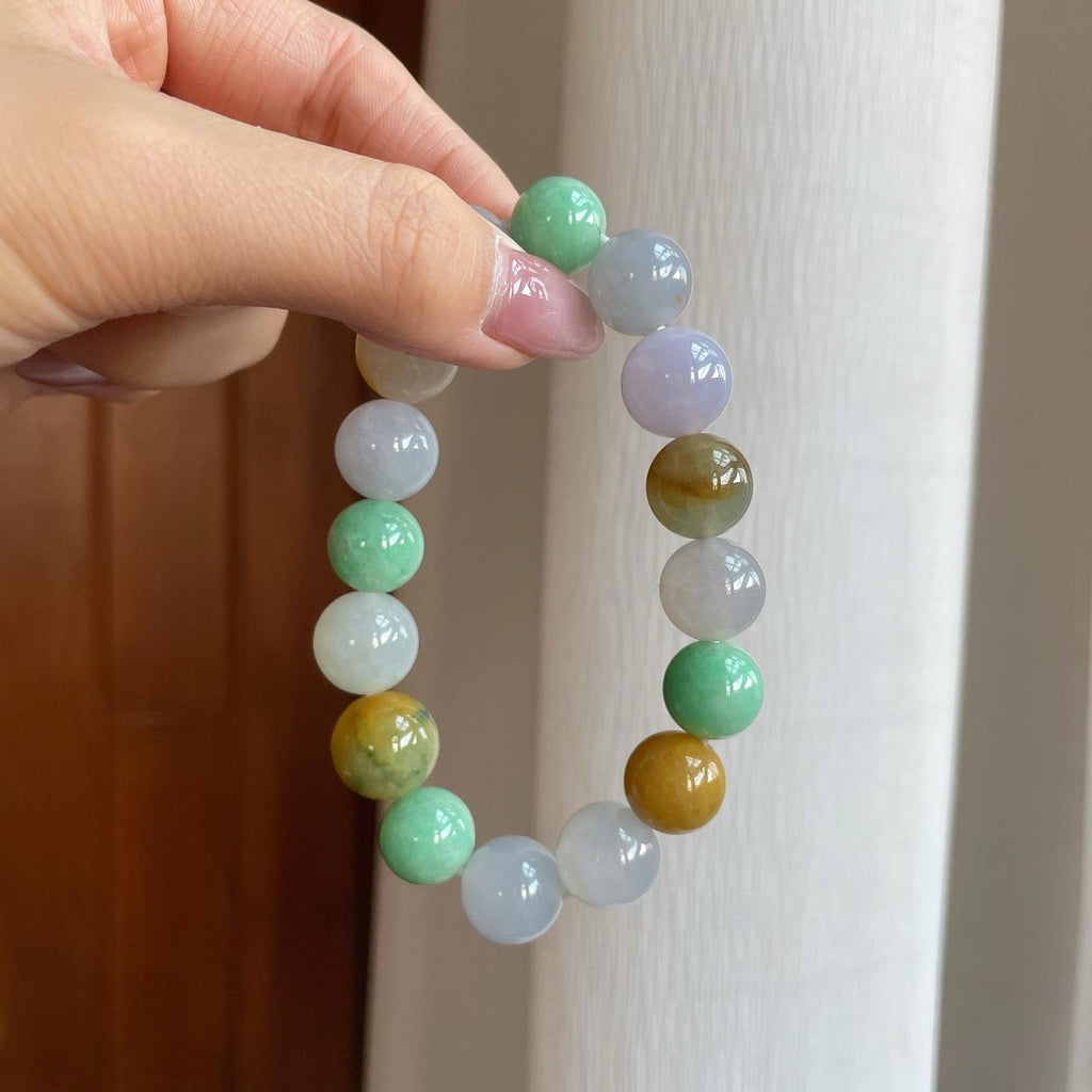 糯冰多宝翡翠手串珠串（yc291732）