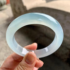 糯冰种淡晴底平安镯（54mm）（yc261147）