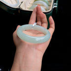 糯冰晴底翡翠手镯（55.5mm）（yc017166）