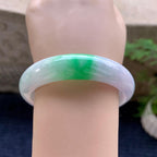 细糯种飘阳绿平安镯（55.8mm）（yc194566）