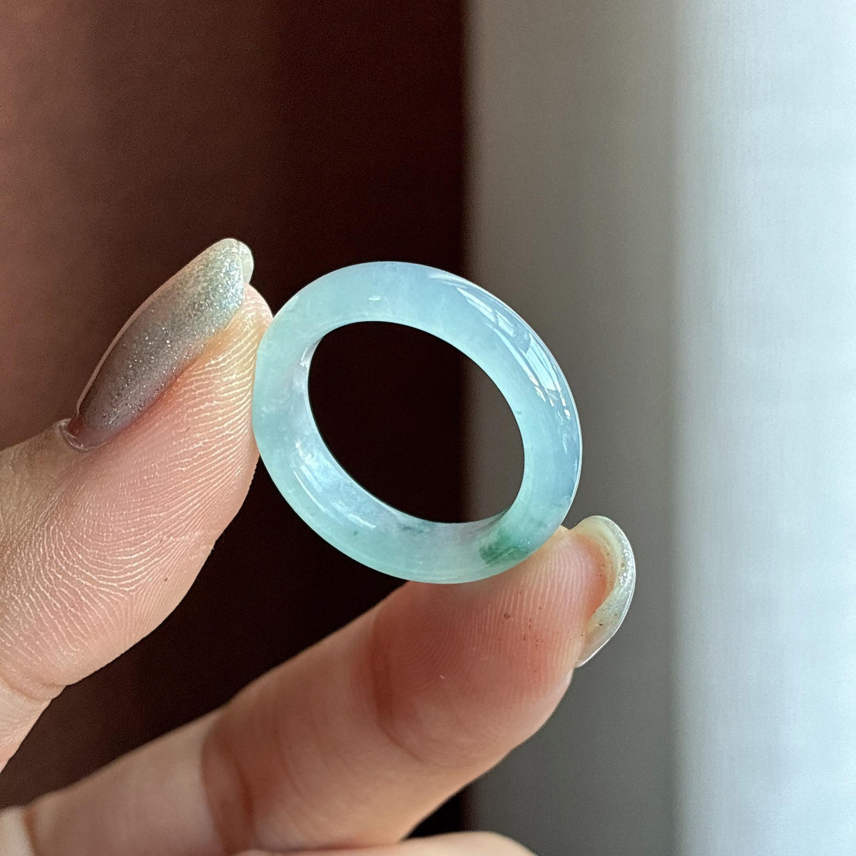 冰种飘花戒圈（yc755136）
