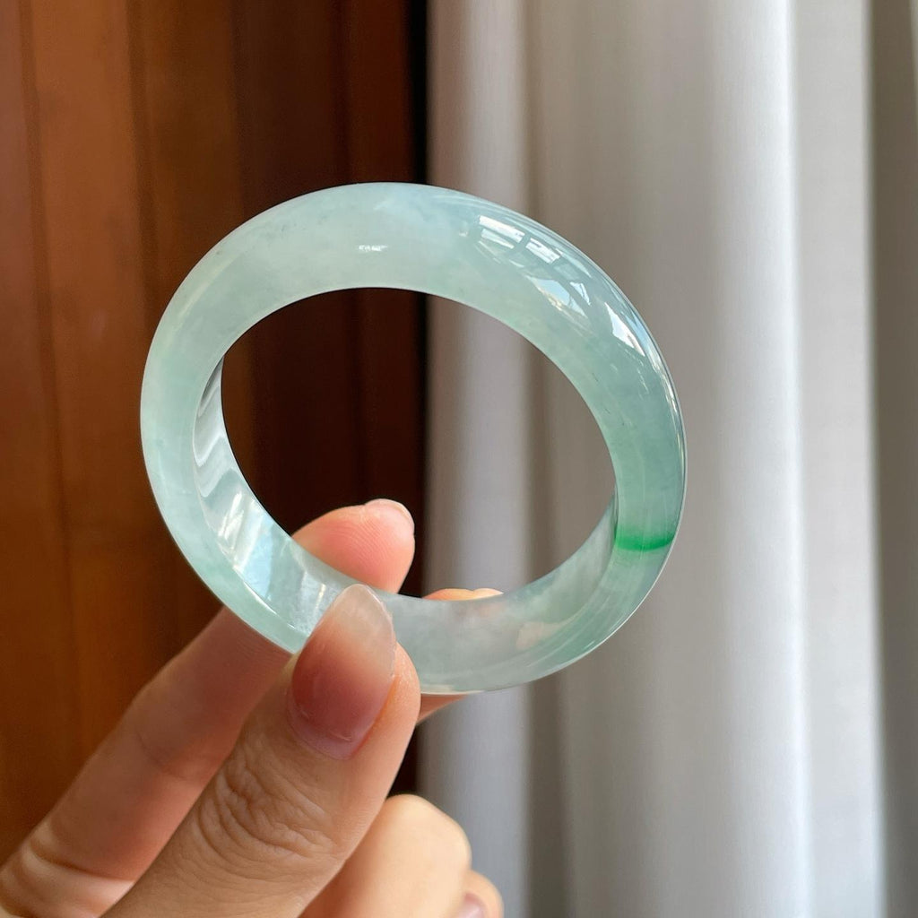 冰种金丝翠翡翠贵妃镯（54.5mm）（yc318654）