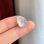 裸石冰种起光飘花翡翠貔貅（yc251039）