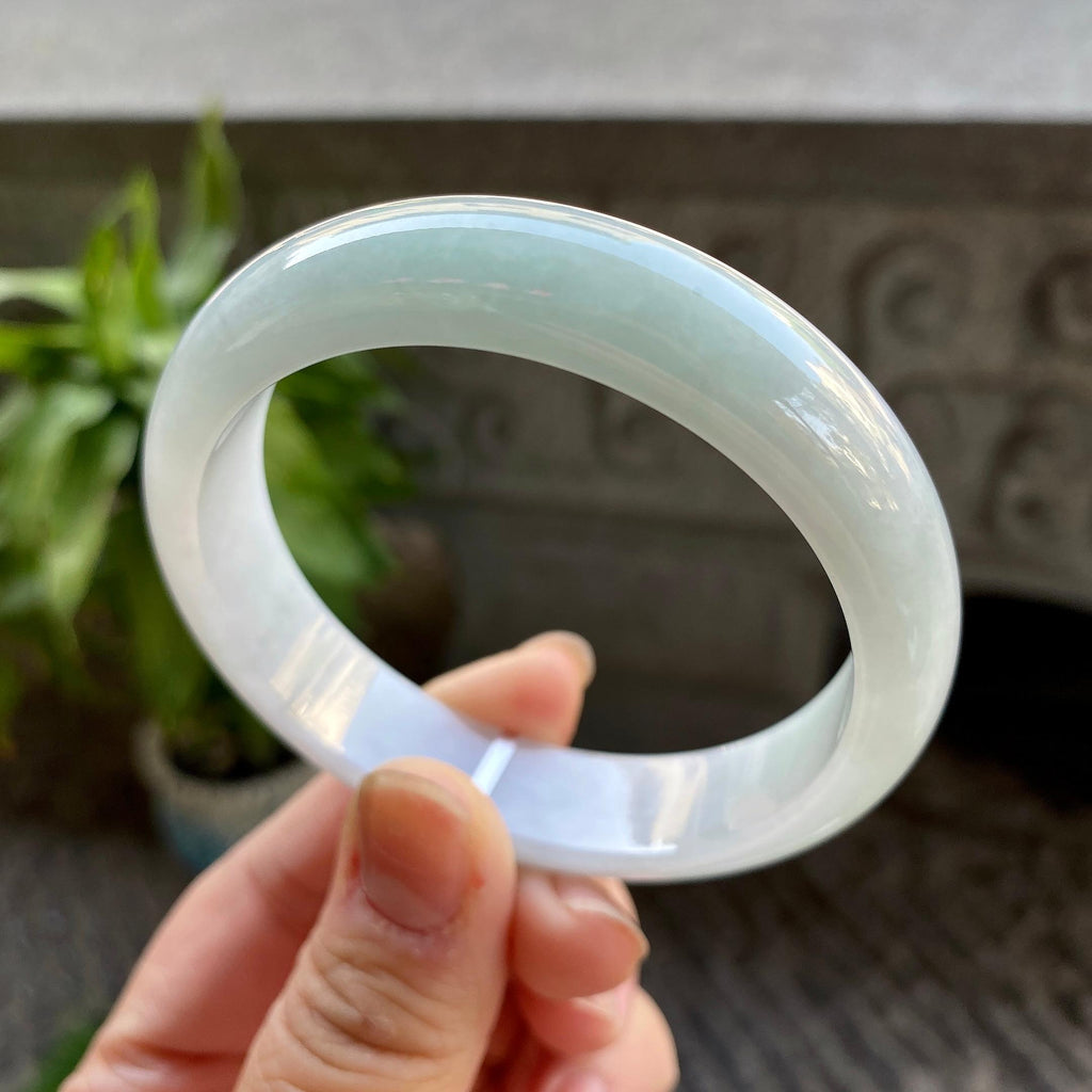 细糯种淡晴底平安镯（57mm）（yc311023）