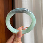 糯冰乌鸡特色翡翠平安镯（57.3mm)（yc417341）