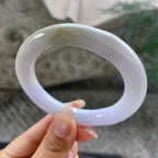 细糯种多彩圆条手镯54圈    天然缅甸A货翡翠（yc351370）