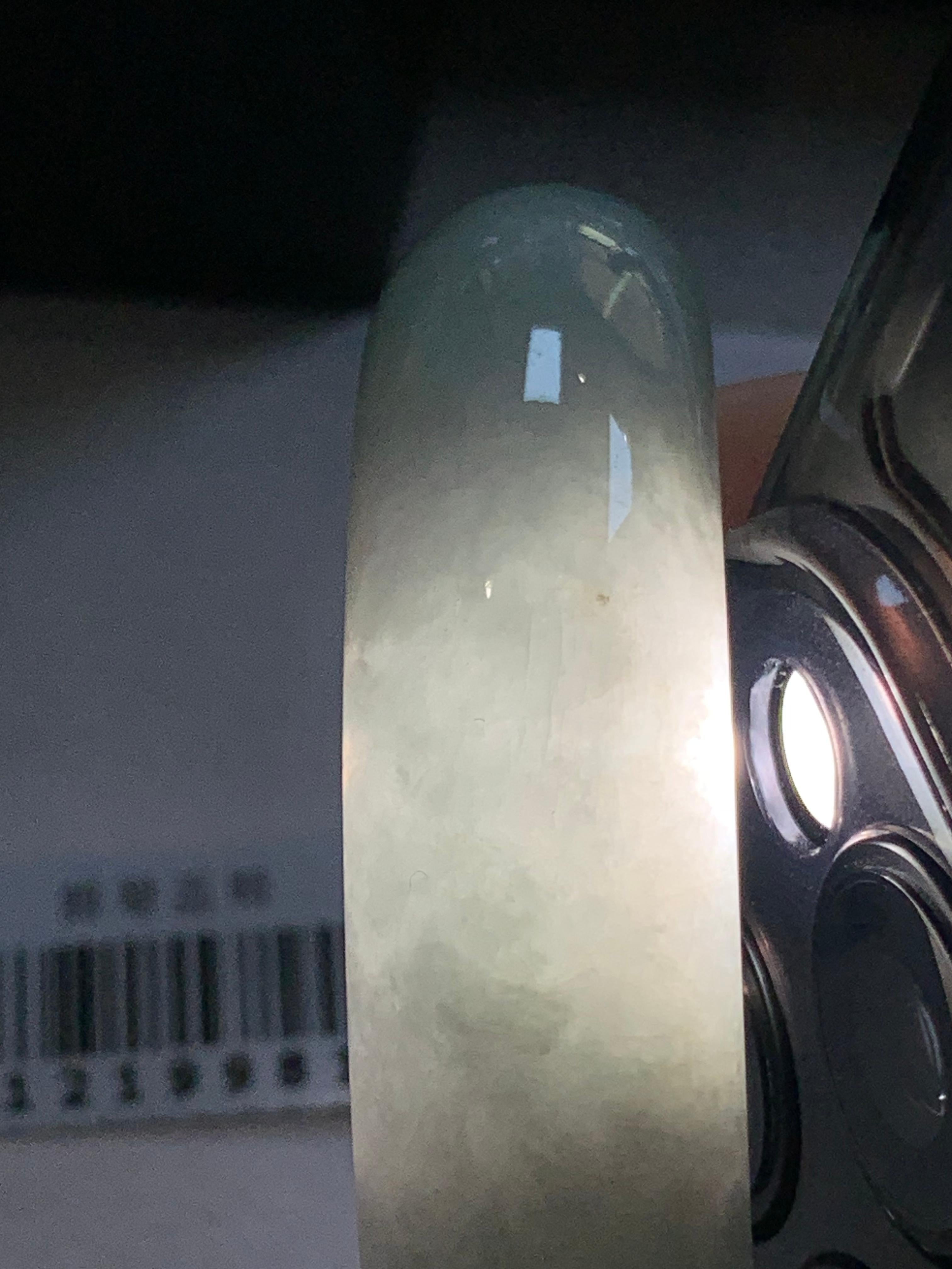 糯种淡晴底宽版贵妃手镯（53mm）（yc293320）