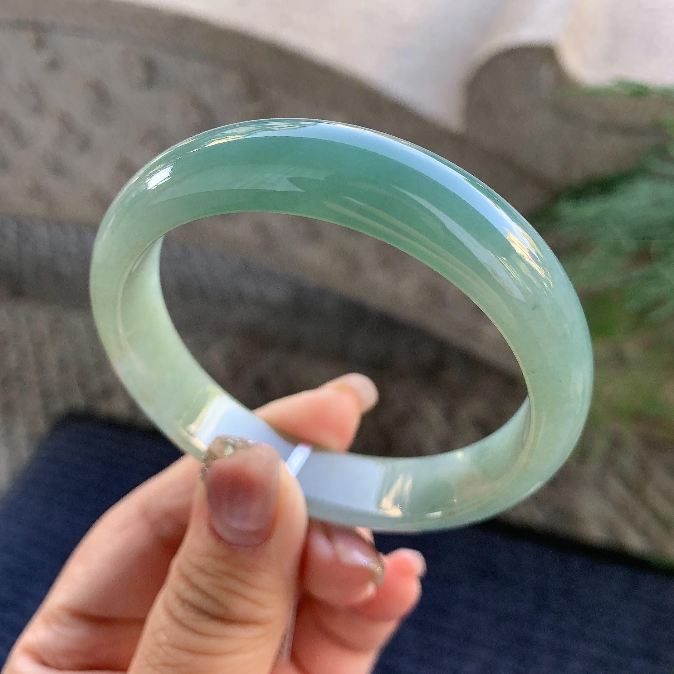 细糯种晴底平安镯（56.8mm）（yc294650）