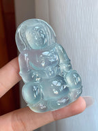 冰种淡晴底翡翠观音（yc266492）