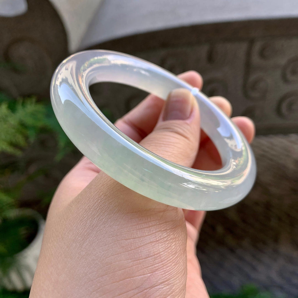 冰种晴底圆条手镯（55.8mm）（yc259055）