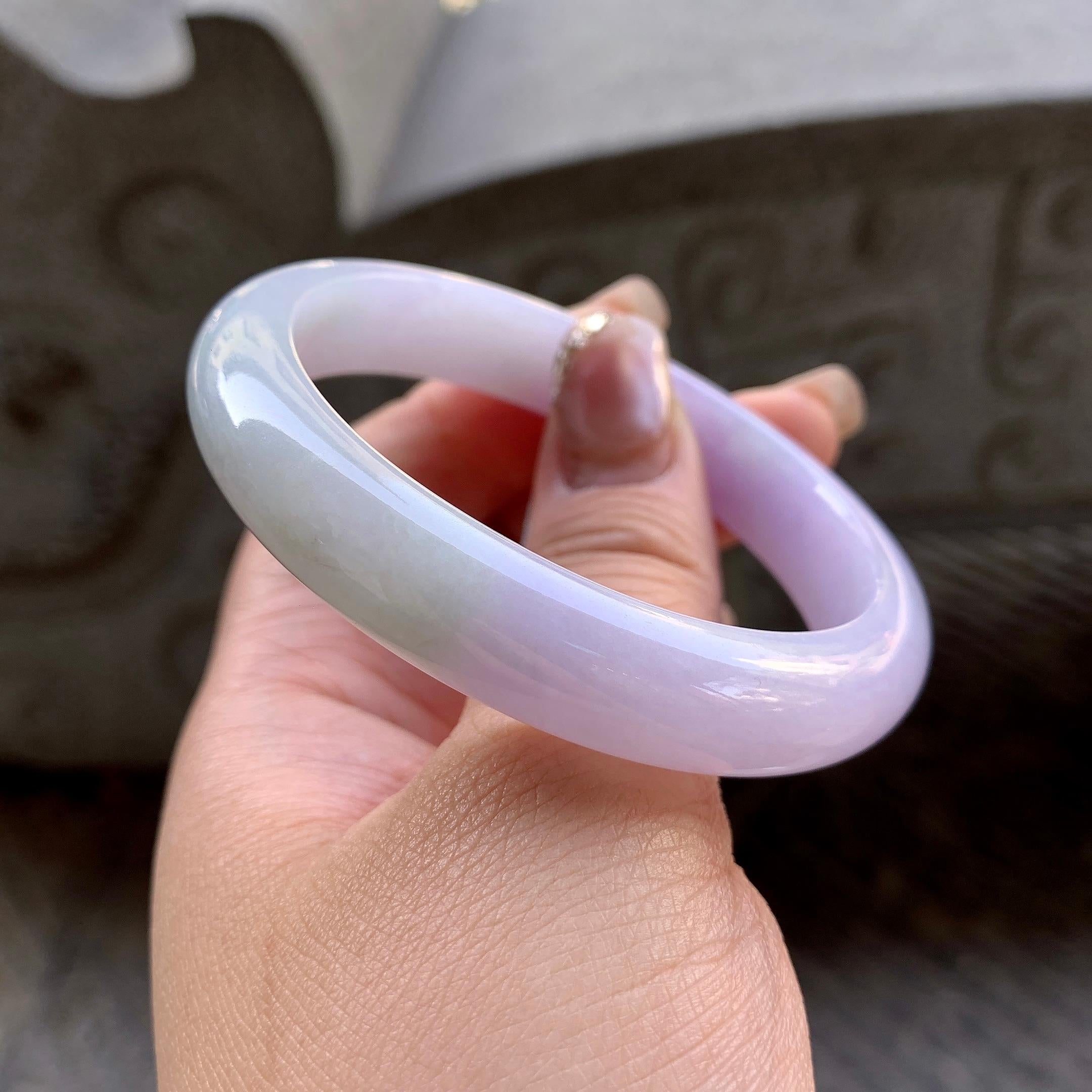 细糯种紫罗兰贵妃手镯（54.8mm）（yc296330）