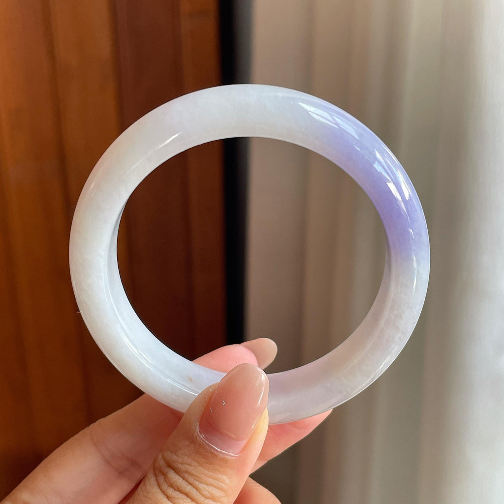 糯冰紫罗兰正圈平安镯 54圈（yc711637）