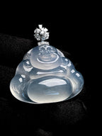 18k金扣冰种翡翠佛公（yc269682）