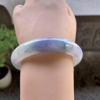 细糯种紫罗兰飘花平安镯（56mm）（yc240754）