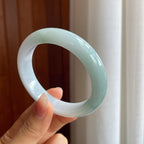 糯冰飘花翡翠平安镯（57.2mm）（yc313908）