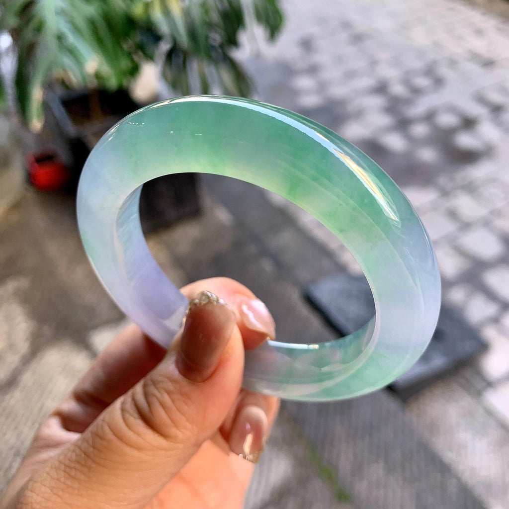 冰种春彩平安镯（53.6mm）（yc292636）