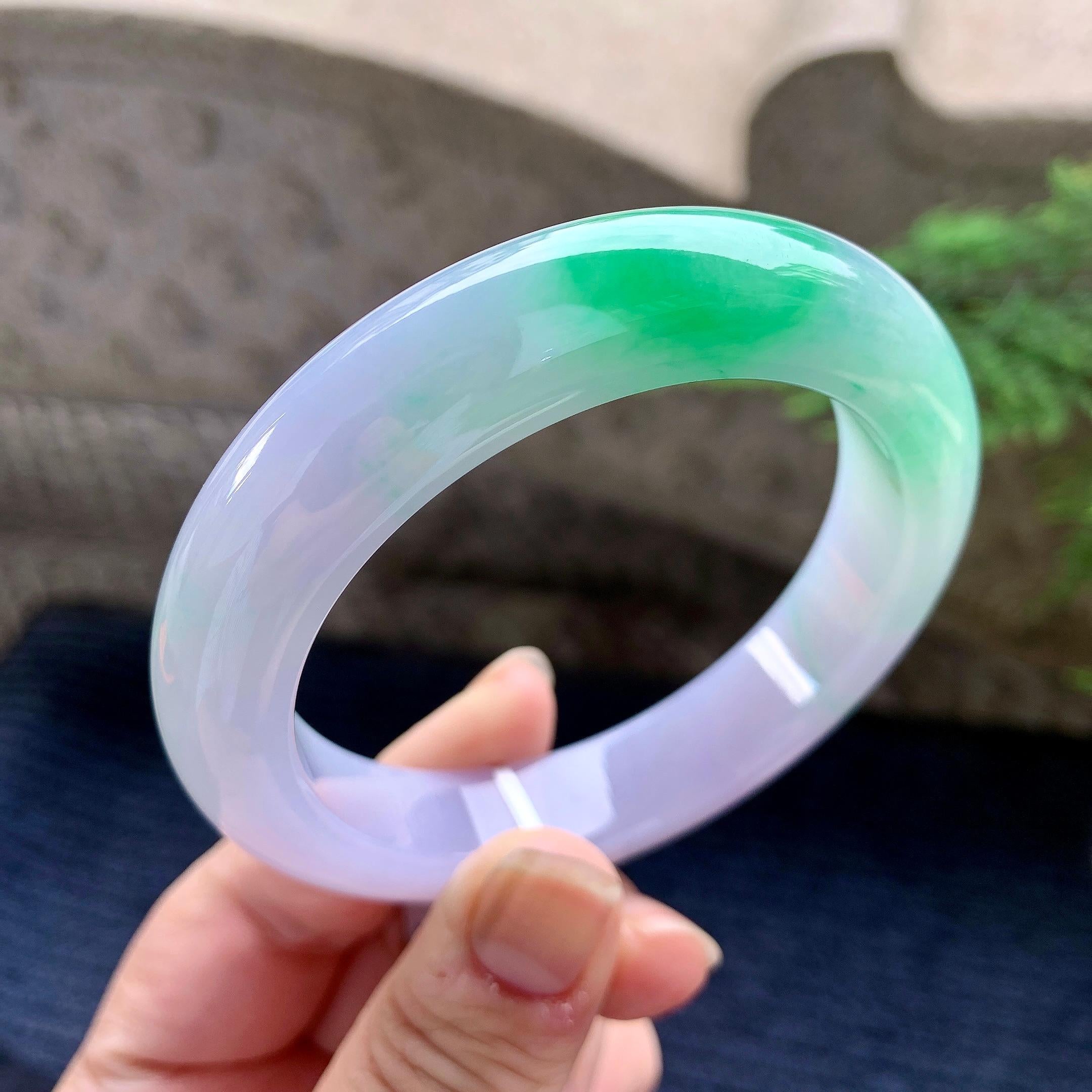 细糯种春彩平安镯（58mm）（yc253065）