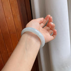 糯冰翡翠平安镯（58mm）（yc247652）