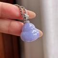 18k金扣头糯冰紫罗兰葫芦挂件（yc757085）