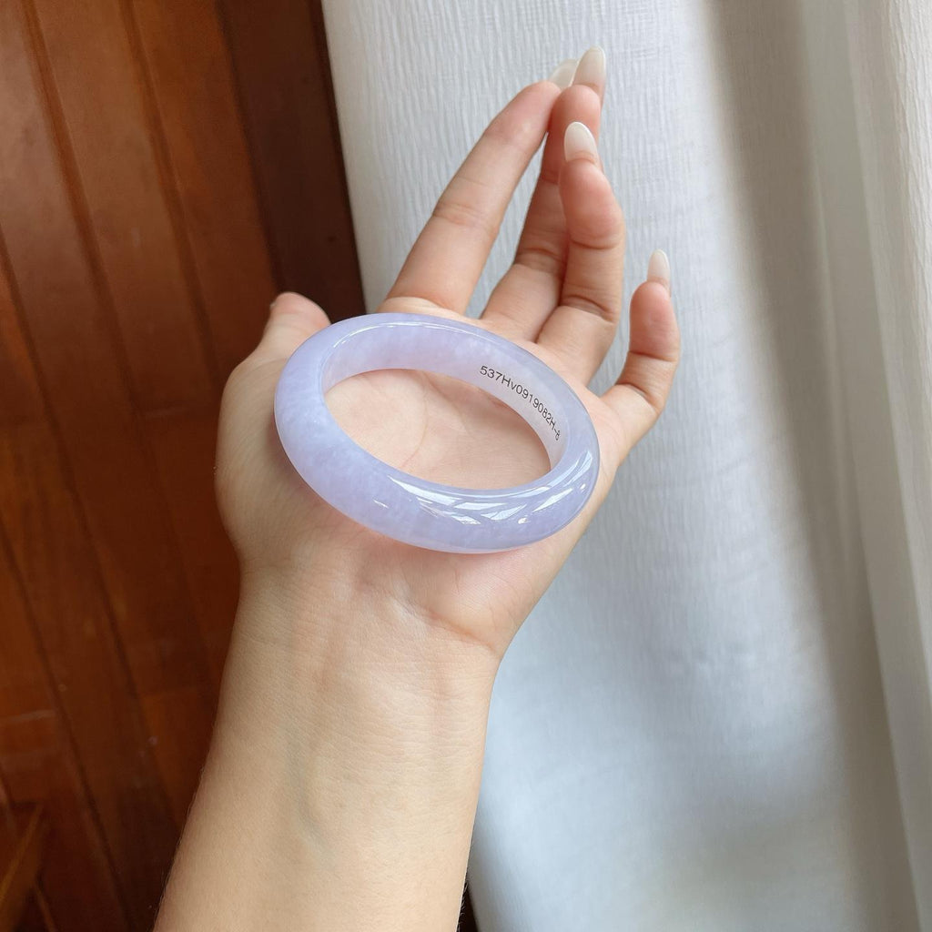 糯冰紫罗兰翡翠平安镯（52.5mm）（yc264138）