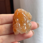 糯冰黄翡貔貅 天然缅甸A货翡翠（yc439412）
