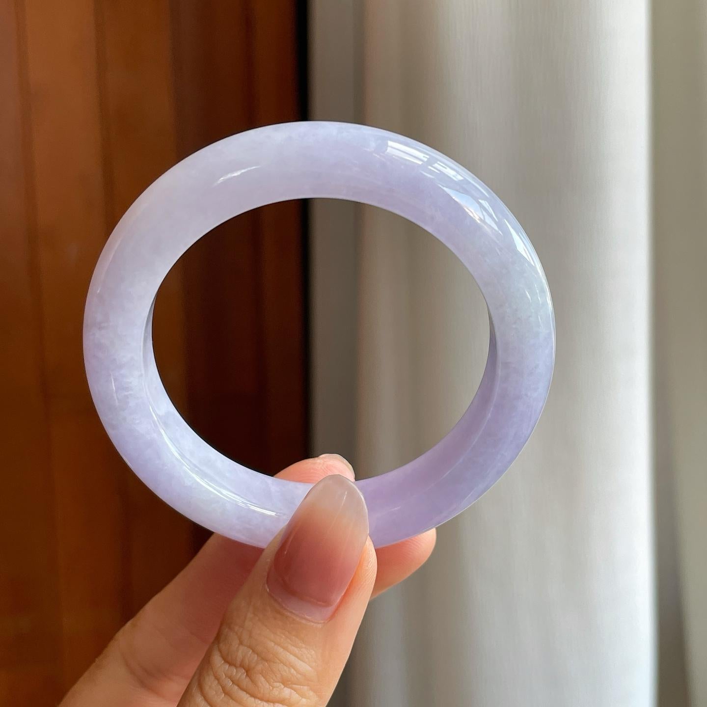 糯冰紫罗兰翡翠平安镯（50.5mm）（yc310950）