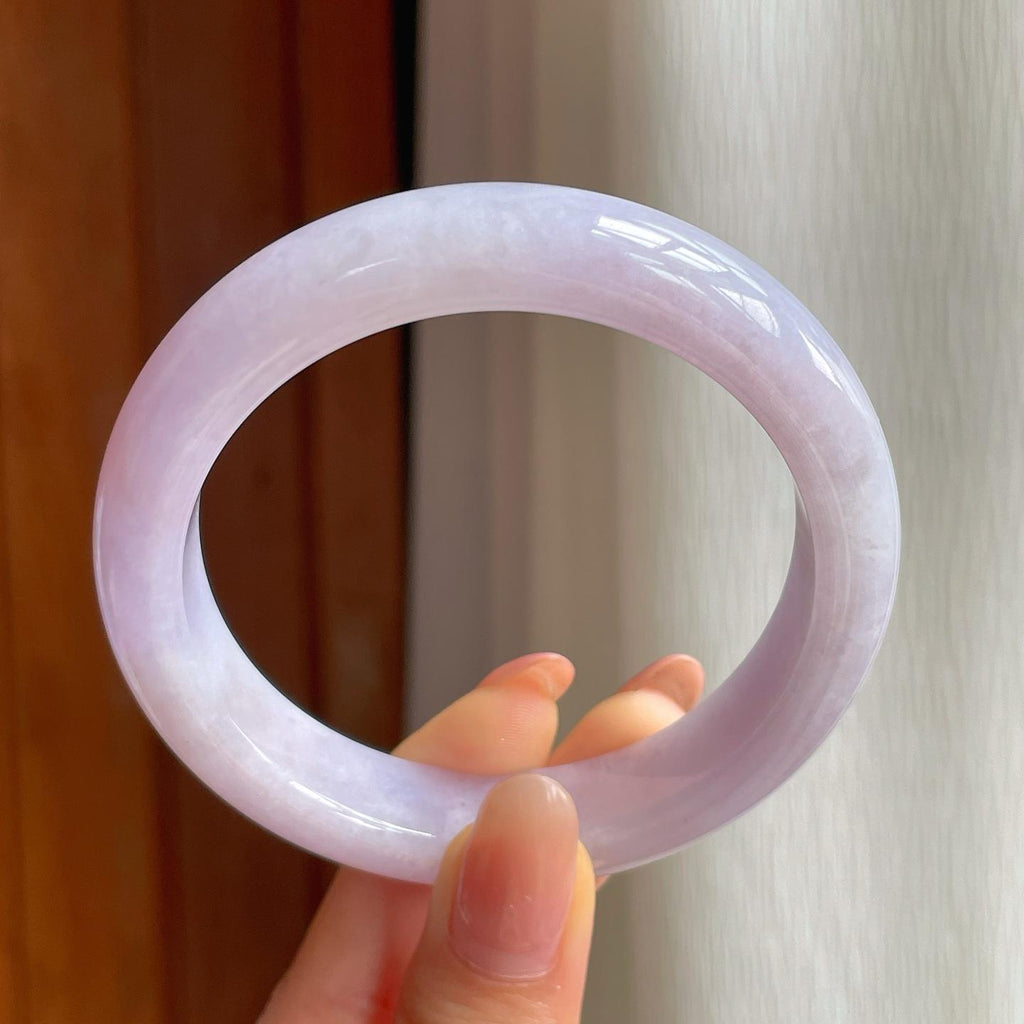糯冰紫罗兰翡翠平安镯（58mm)（yc352498）