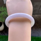 细糯种淡粉底圆条手镯（54.6mm）（yc229793）
