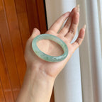 冰种飘花翡翠贵妃镯（55mm）（yc269671）