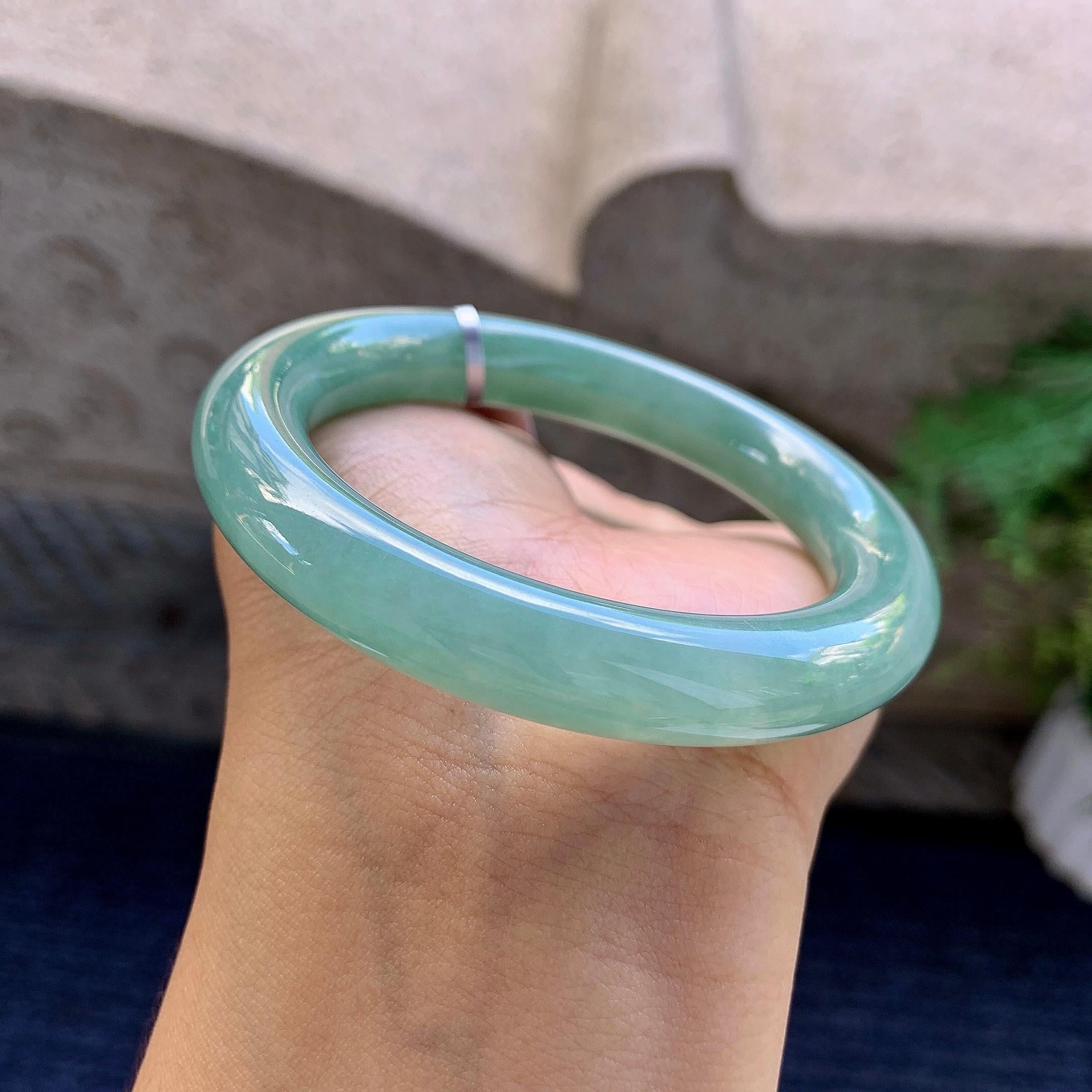 细糯种晴底圆条手镯（54mm）（yc223962）