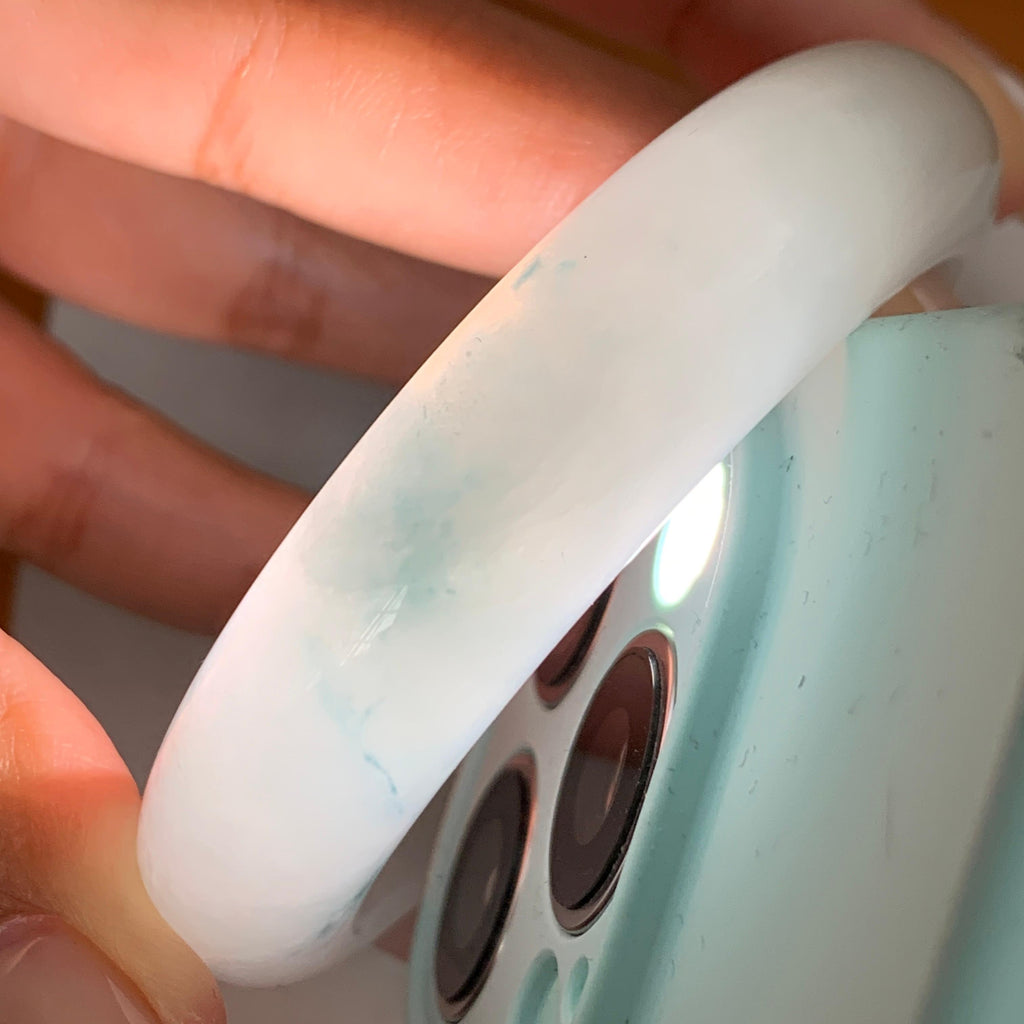 细糯种飘花贵妃手镯（55.2mm）（yc243904）