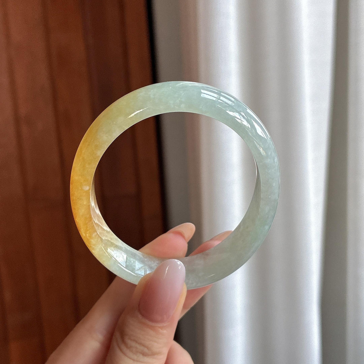 糯冰黄翡贵妃镯 56圈（yc731885）