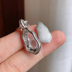 18k真金真钻镶玻璃种无色翡翠葫芦（yc247661）