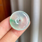 冰种飘花翡翠平安扣（yc247182）